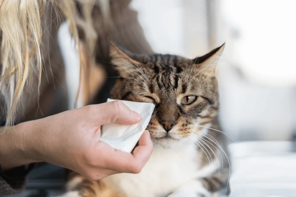 veterinarian cleaning cat eyes health 600nw 2075255965 veterinarian cleaning cat eyes health 600nw 2075255965