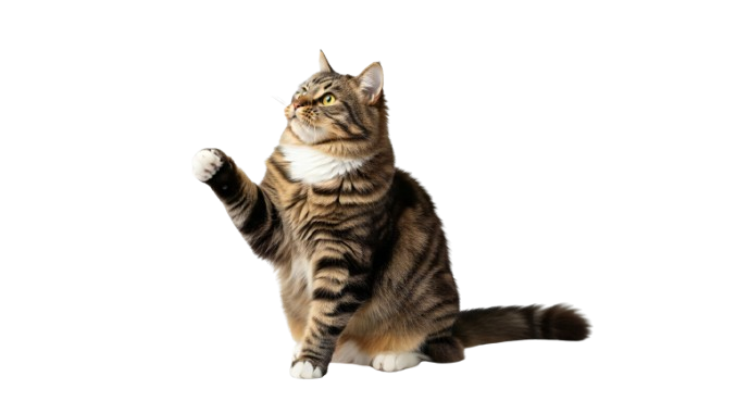 vecteezy cat background cat wallpaper brown tabby cat sitting with 71373451 removebg preview